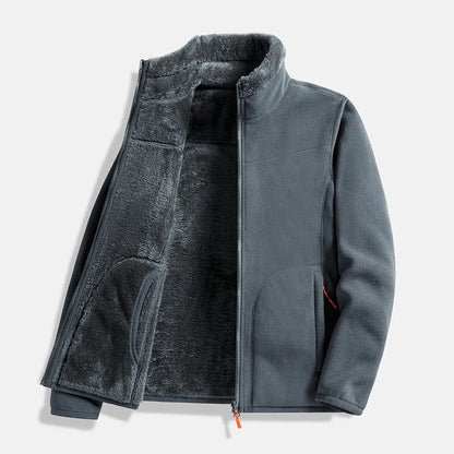 Men's Double-Layer Fleece Zip Jacket