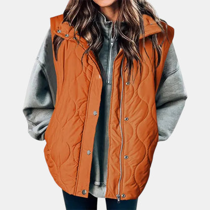 Women's Quilted Hooded Puffer Gilet