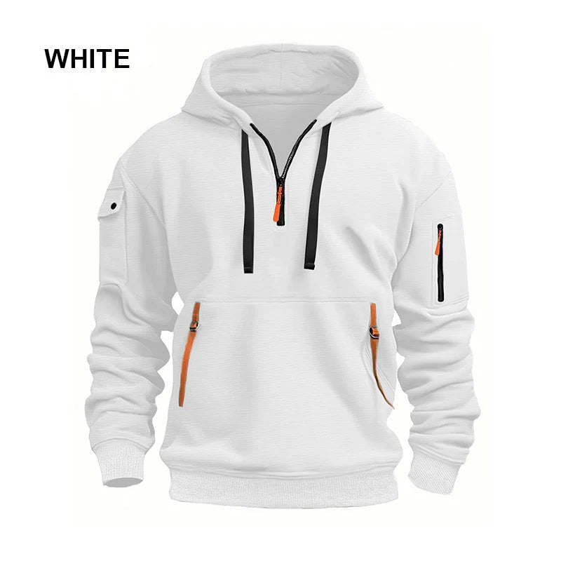 Men's Half Zip Hooded Sweatshirt