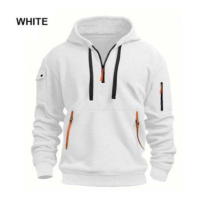 Men's Half Zip Hooded Sweatshirt