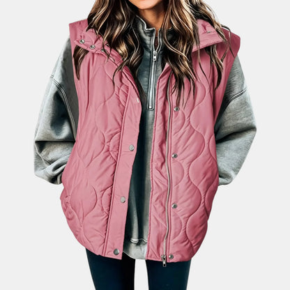 Women's Quilted Hooded Puffer Gilet