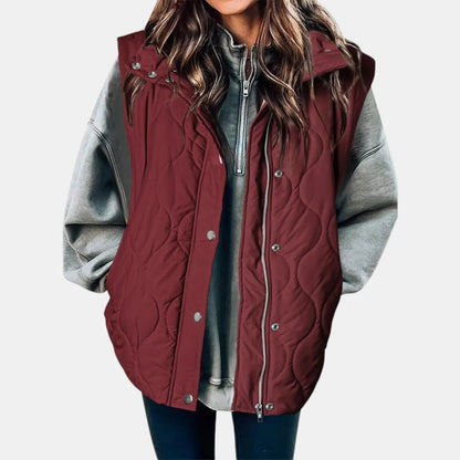 Women's Quilted Hooded Puffer Gilet