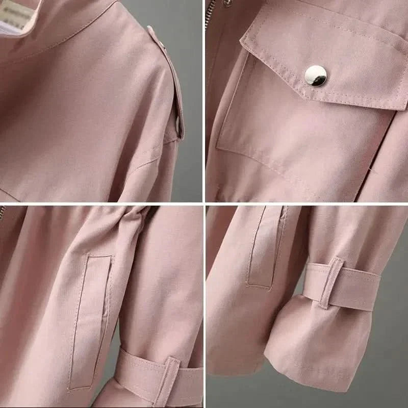 Women's Drawstring Waist Utility Jacket