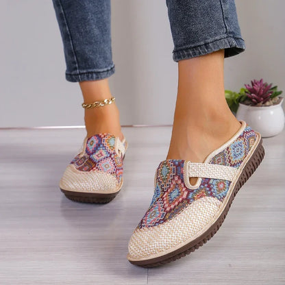 Women's Patterned Slip On Walking Trainers