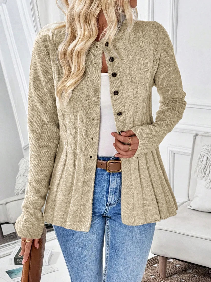 Women's Cable Knit Cinched Cardigan