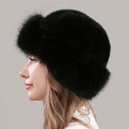 Women's Plush Winter Faux Fur Hat