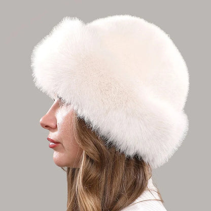 Women's Plush Winter Faux Fur Hat