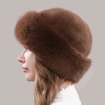 Women's Plush Winter Faux Fur Hat