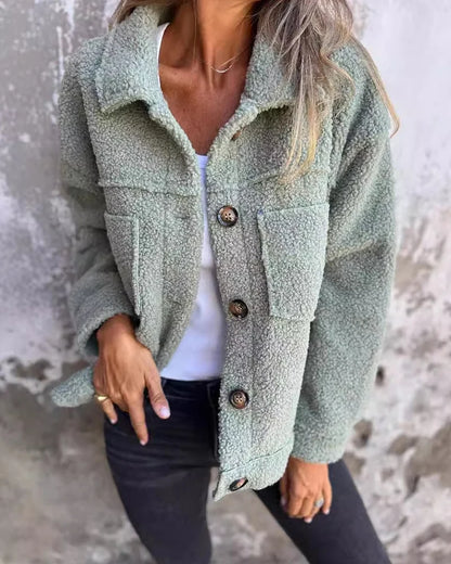 Women's Cosy Faux Shearling Teddy Jacket