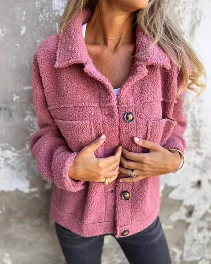 Women's Cosy Faux Shearling Teddy Jacket