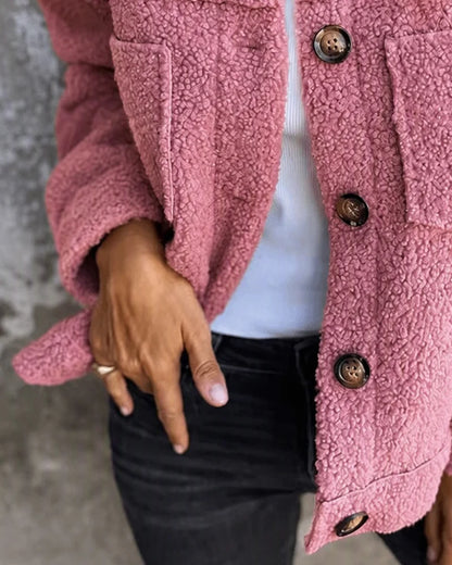Women's Cosy Faux Shearling Teddy Jacket