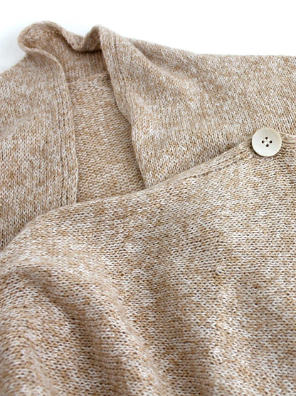 Women's Fringe Asymmetrical Knit Cardigan