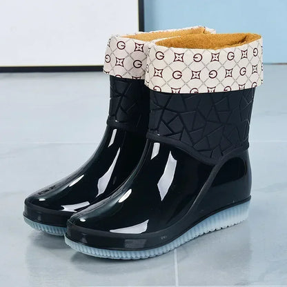 Women's Cosy Removable-Lining Rain Boots