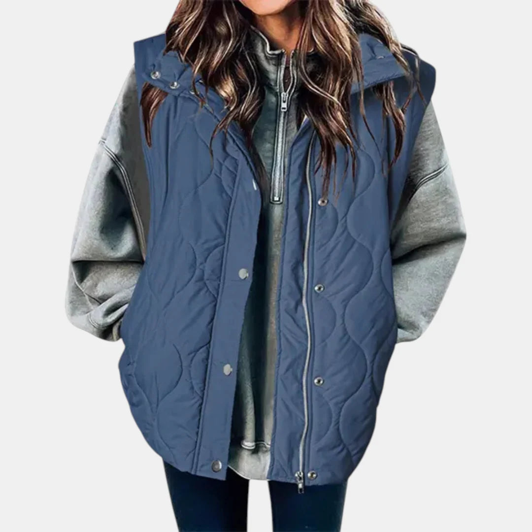 Women's Quilted Hooded Puffer Gilet