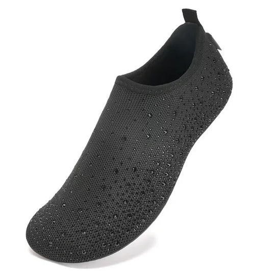 Women’s Barefoot Mesh Aqua Socks with Non Slip TPR Sole