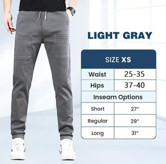 Men’s Stretch Fibre Multi Pocket Cargo Trousers