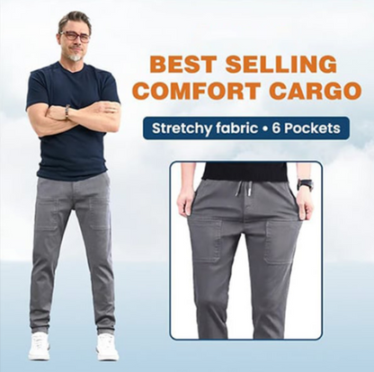 Men’s Stretch Fibre Multi Pocket Cargo Trousers