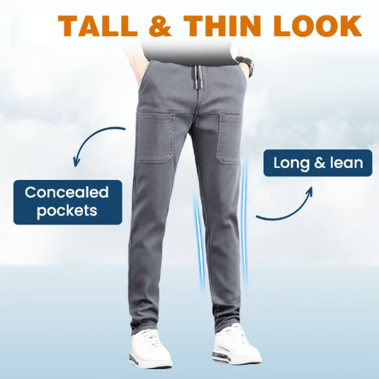 Men’s Stretch Fibre Multi Pocket Cargo Trousers