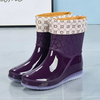Women's Cosy Removable-Lining Rain Boots