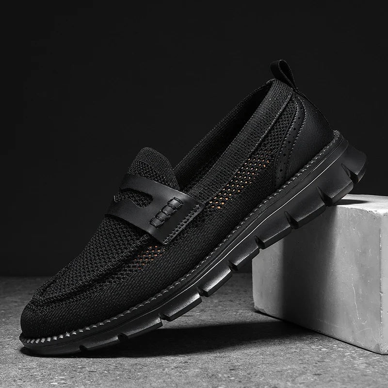 Men's Mesh Penny Loafers