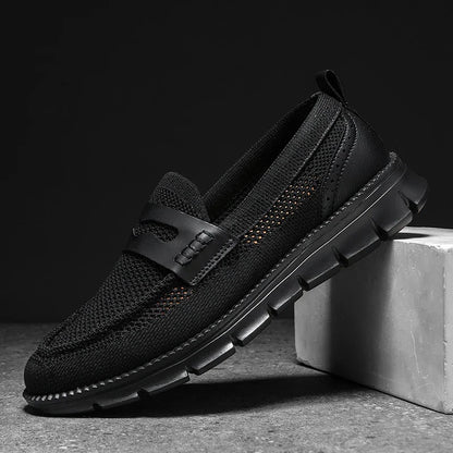 Men's Mesh Penny Loafers