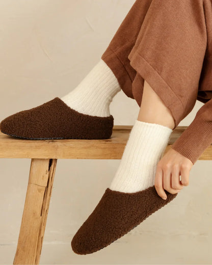 Cosy Sherpa Back Heel Slippers