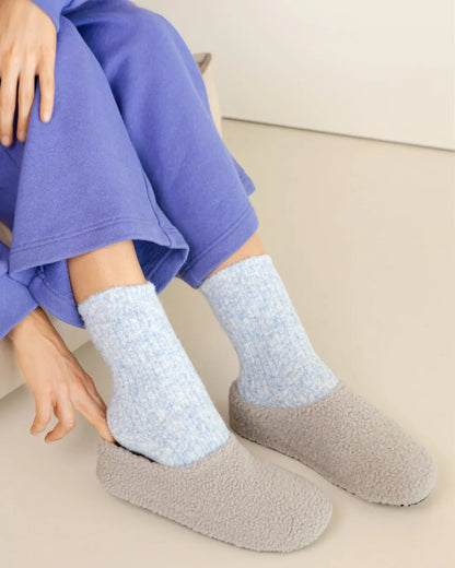 Cosy Sherpa Back Heel Slippers