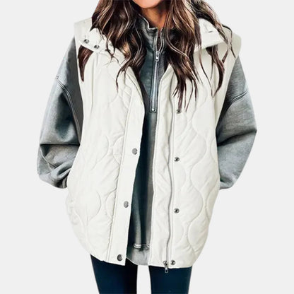 Women's Quilted Hooded Puffer Gilet