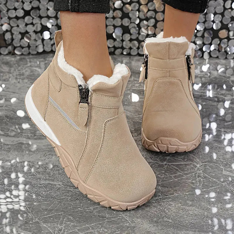 Women's Warm Fleece-Lined Ankle Boots