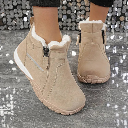 Women's Warm Fleece-Lined Ankle Boots