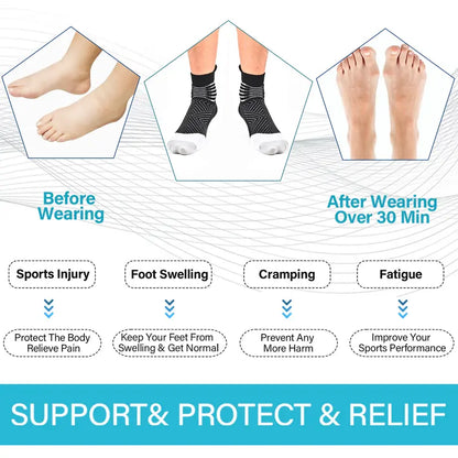 6 Pack Ankle Support Socks