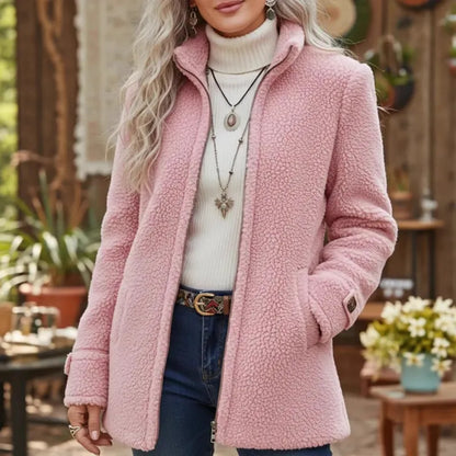Women's Sherpa Fleece Zip-Up Jacket
