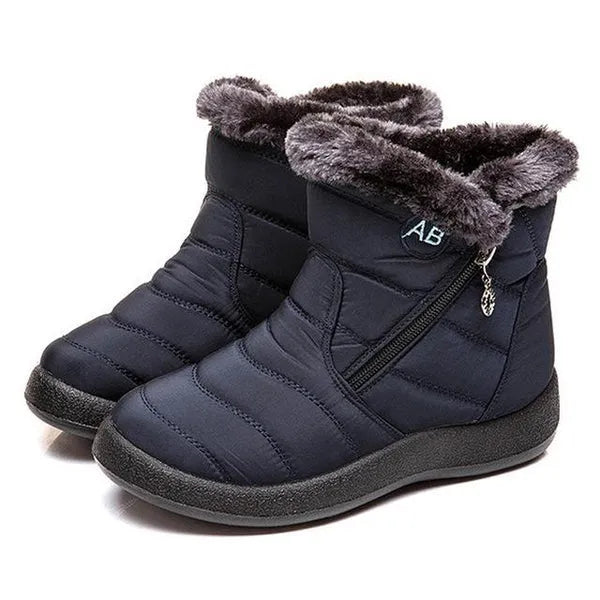 Women's Fuzzy Lined Slip-On Winter Boots