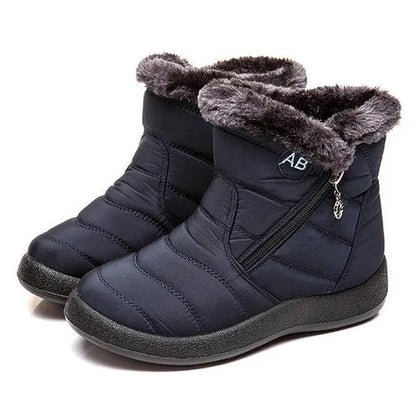 Women's Fuzzy Lined Slip-On Winter Boots