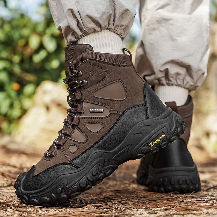 Men's Rugged High-Top Hiking Boots