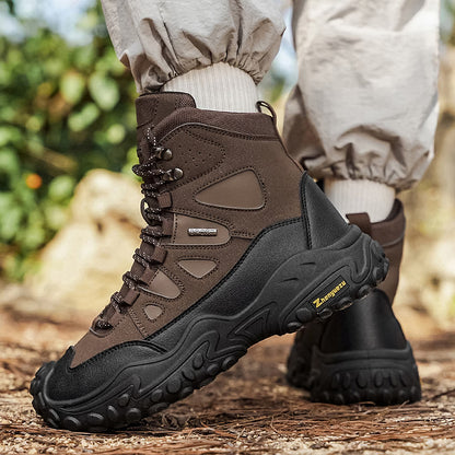 Men's Rugged High-Top Hiking Boots