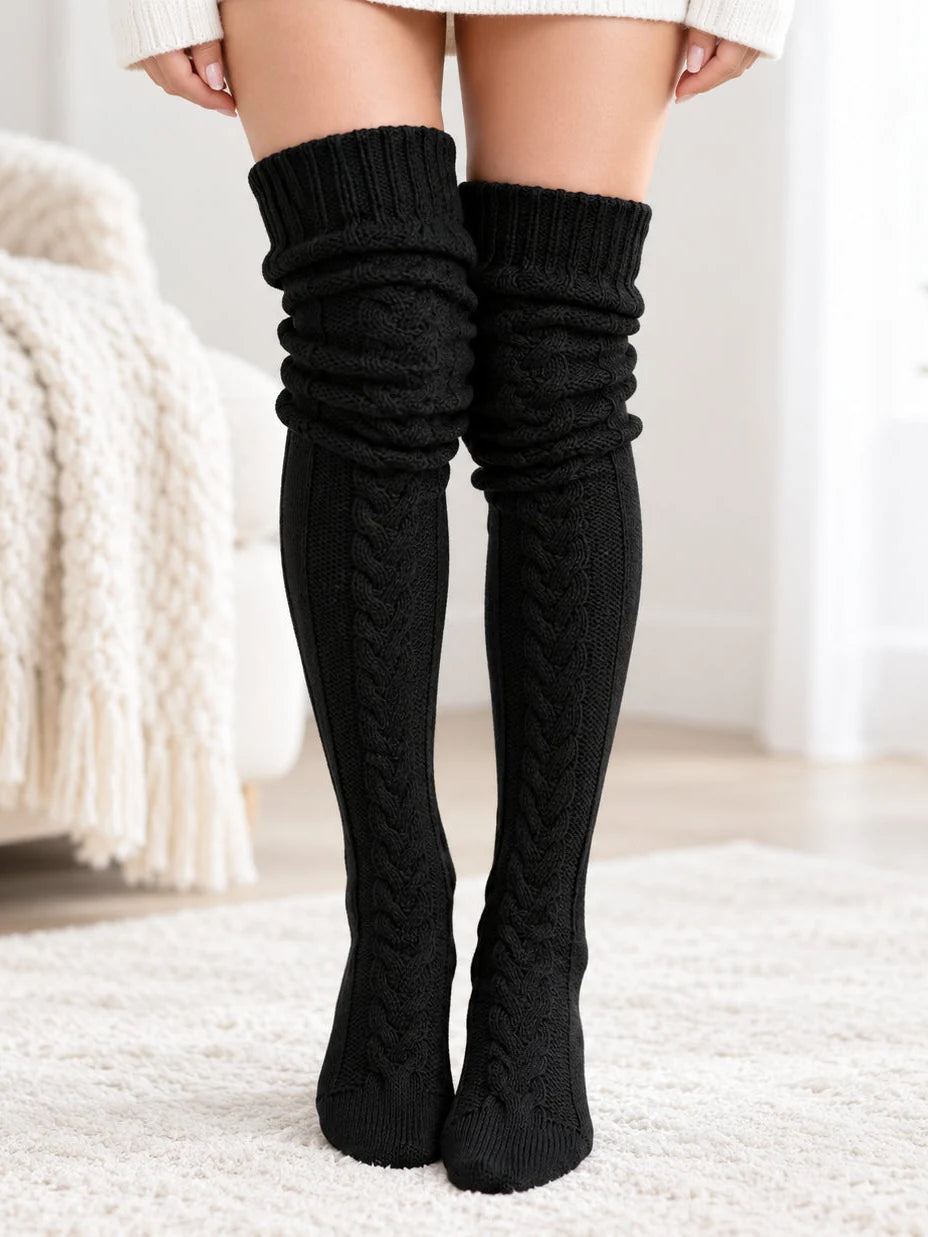 Women's Over-the-Knee Knit Boot Socks