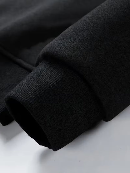 Men's 2-Piece Fleece-Lined Hooded Jacket Set