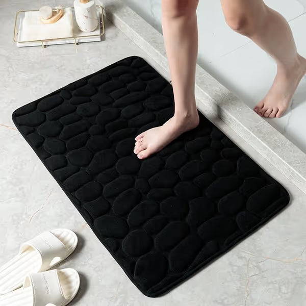 Cobblestone Embossed Bathroom Mat