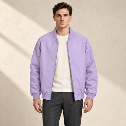 Men's Classic Zip-Up Bomber Jacket