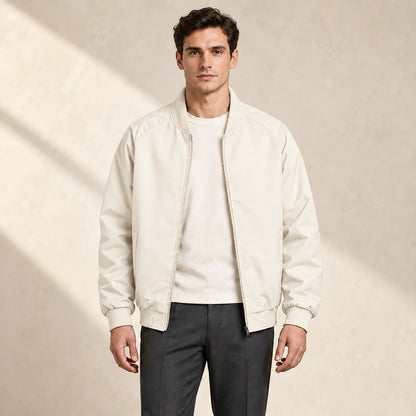 Men's Classic Zip-Up Bomber Jacket