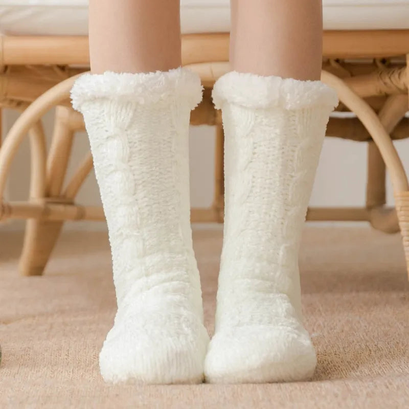Cosy Sherpa-Lined Slipper Socks