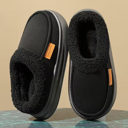 Men's Plush-Lined Winter Slippers