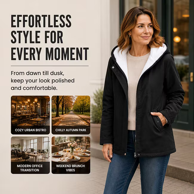 Women's Stud Detail Hooded Jacket
