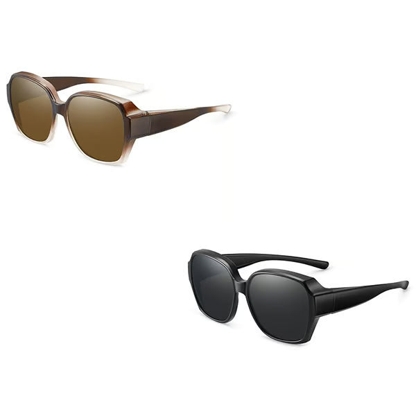 Polarised Round Cat-Eye Sunglasses