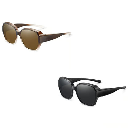 Polarised Round Cat-Eye Sunglasses