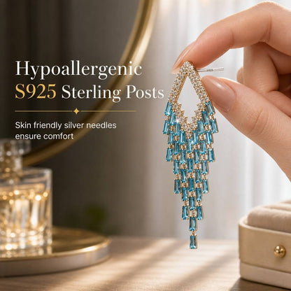 Women's Geometric Tassel Drop Earrings