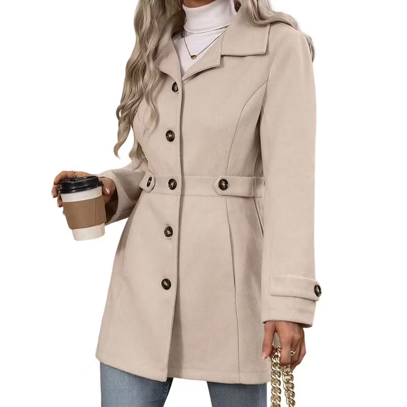 Women's Tailored Single-Breasted Coat