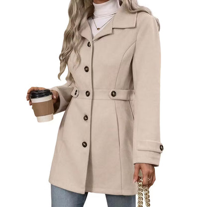 Women's Tailored Single-Breasted Coat