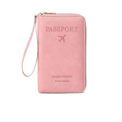 Multi Compartment Travel Passport Wallet